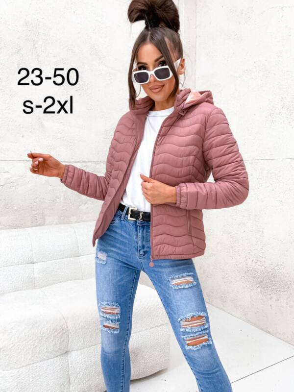 Kurtki damskie cienki Roz S-2XL, 1 Kolor Paczka 5 szt